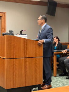 Bill Harrison on behalf of Ian Schweitzer during the hearing.