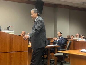 Keith Shigatomi on behalf of Shawn Schweitzer during the hearing.